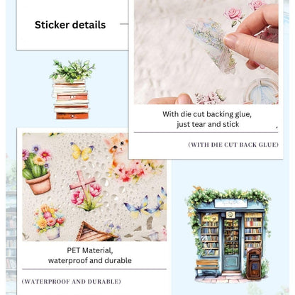 Glazed Tile House Series Sticker Book