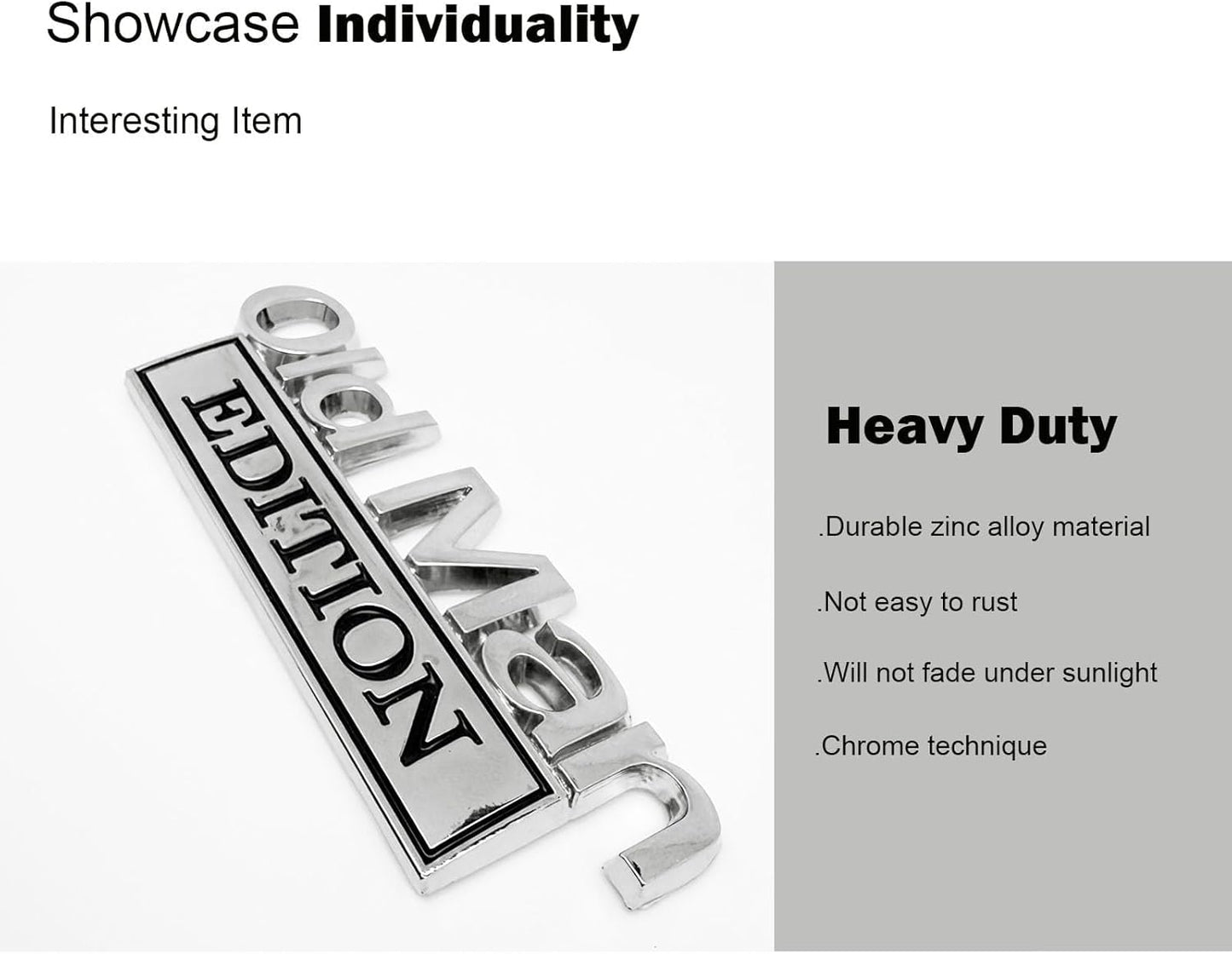 Premium Metal ''OLD MAN'' Car Badge