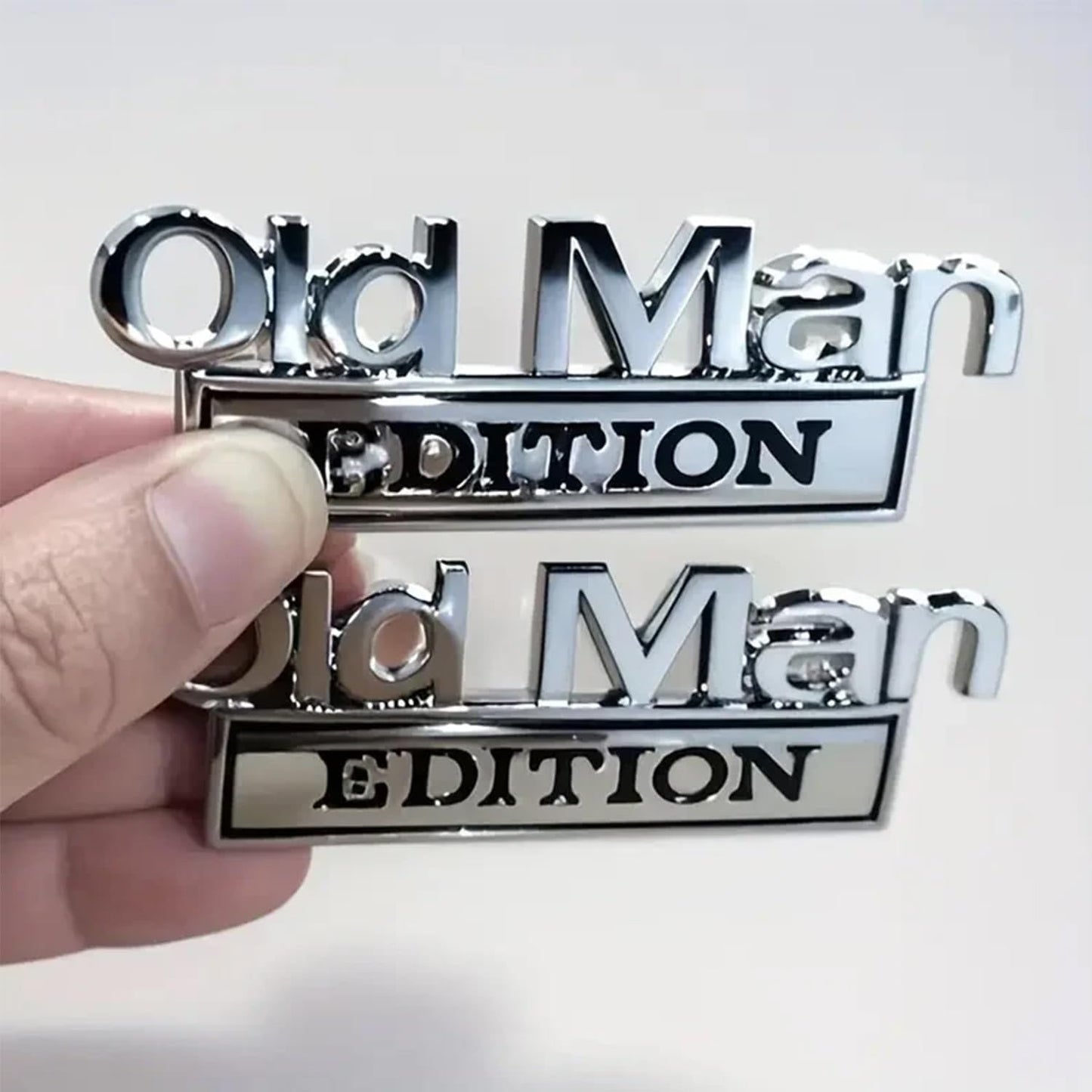 Premium Metal ''OLD MAN'' Car Badge