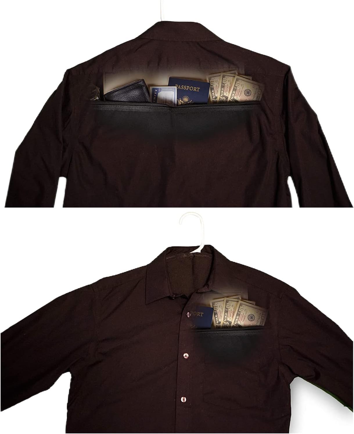 Hanger Document Holder Zipper Pouch