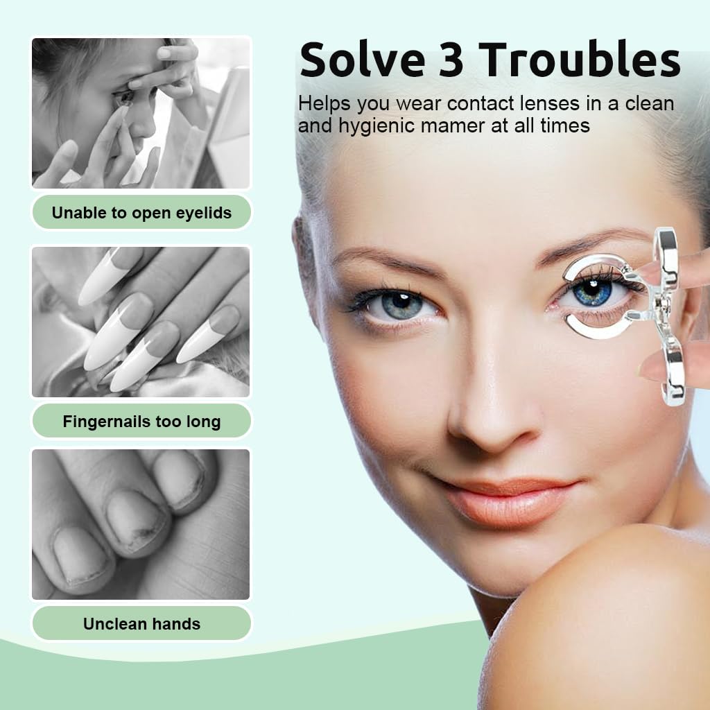 Women Eye Care Contact Lenses Applicator Tool