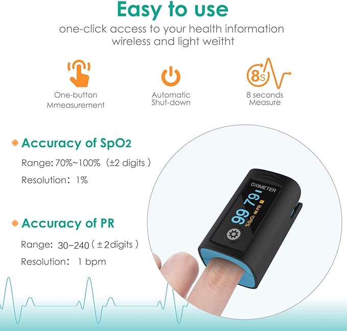 New Medical Portable Finger Pulse Oximeter
