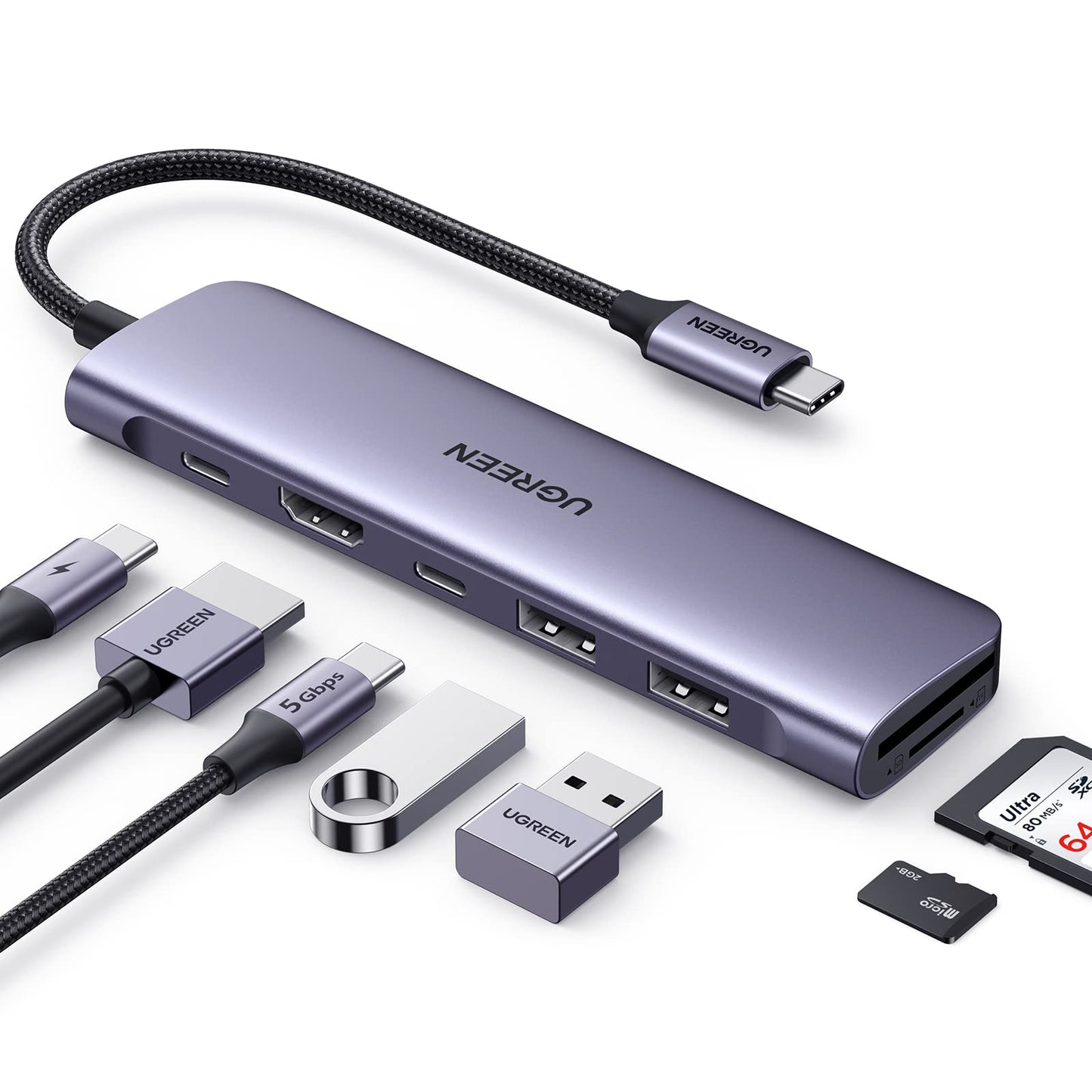 8 IN 1  USB C Hub for Laptop