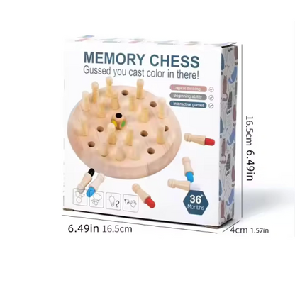 Wooden Memory Chess Game 🧠