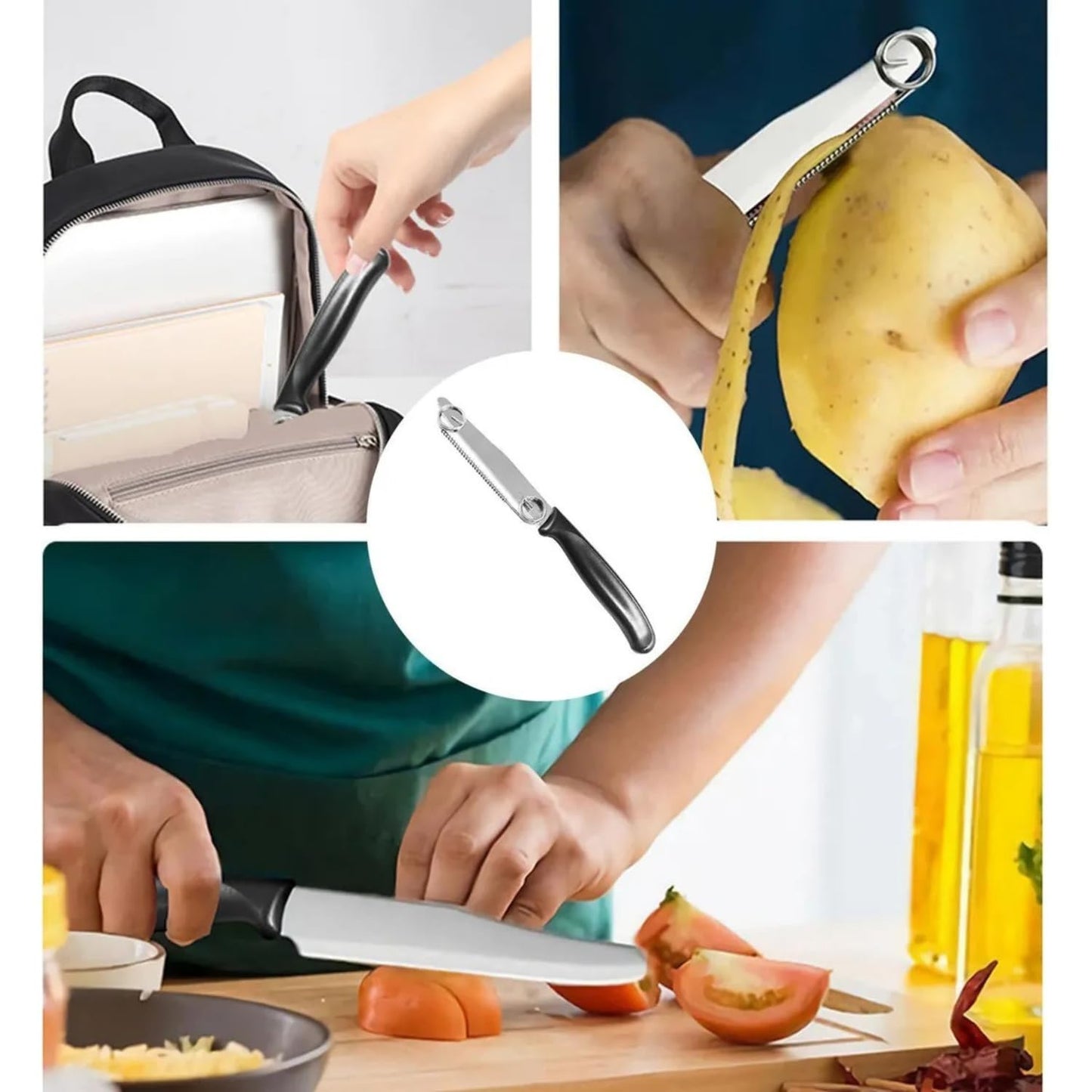 Stainless Steel Fruit Peeler Cutter Slicer