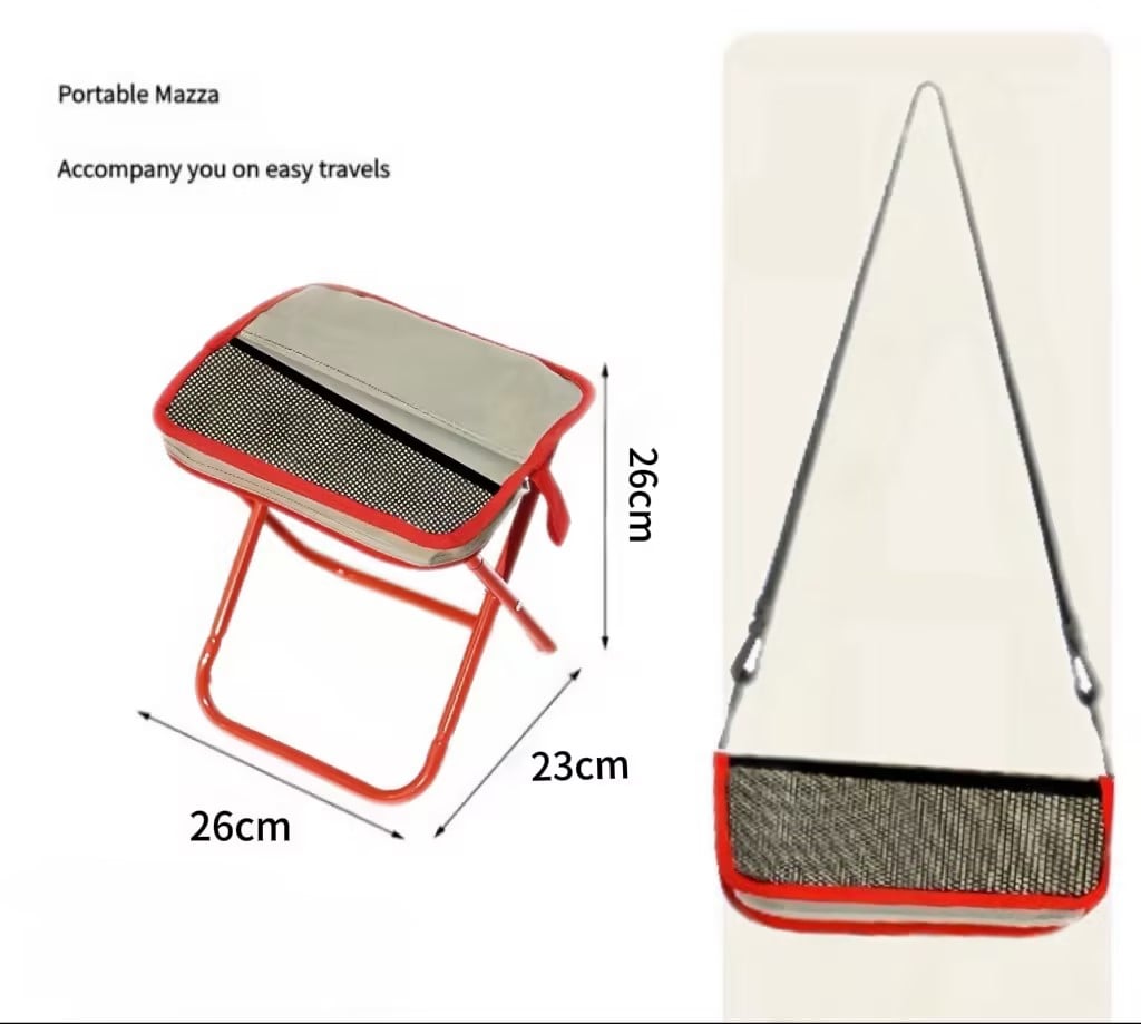 HOT SALE🔥 Portable Stool for Mountaineering and Hiking, Foldable Stool with Carrying Bag