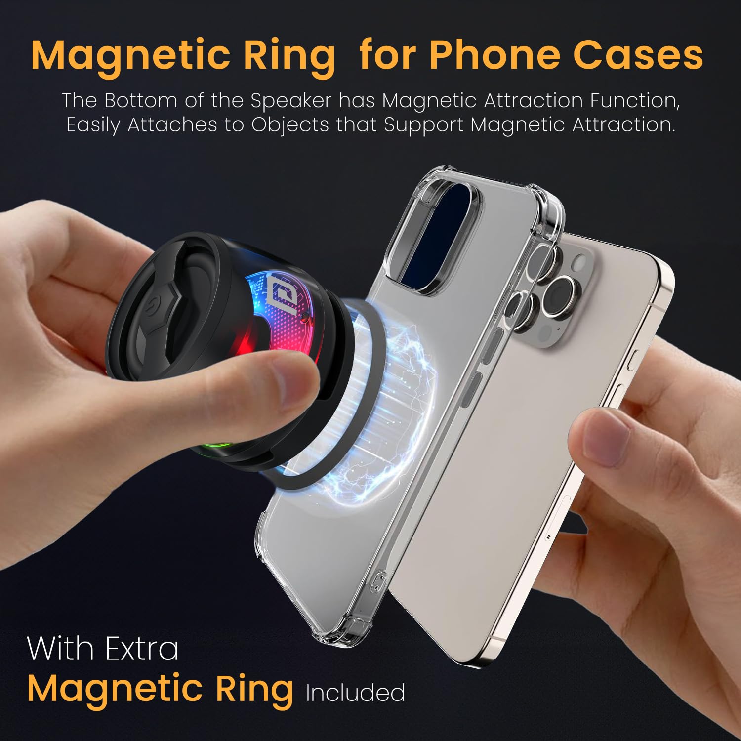 6W Magnetic Bluetooth Speaker with MagSafe