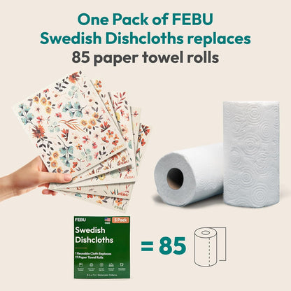 FEBU Swedish Dishcloths for Kitchen