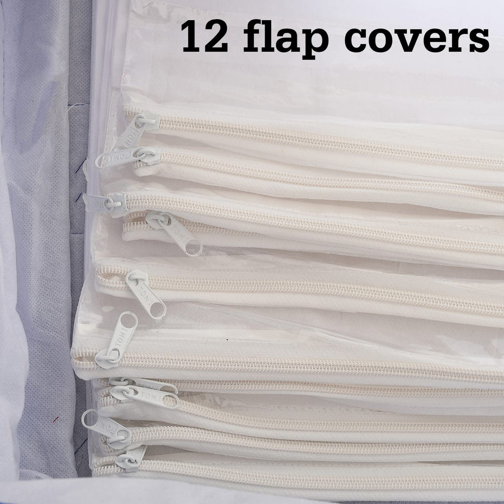 12 Flap Foldable Saree Cover for Clothes