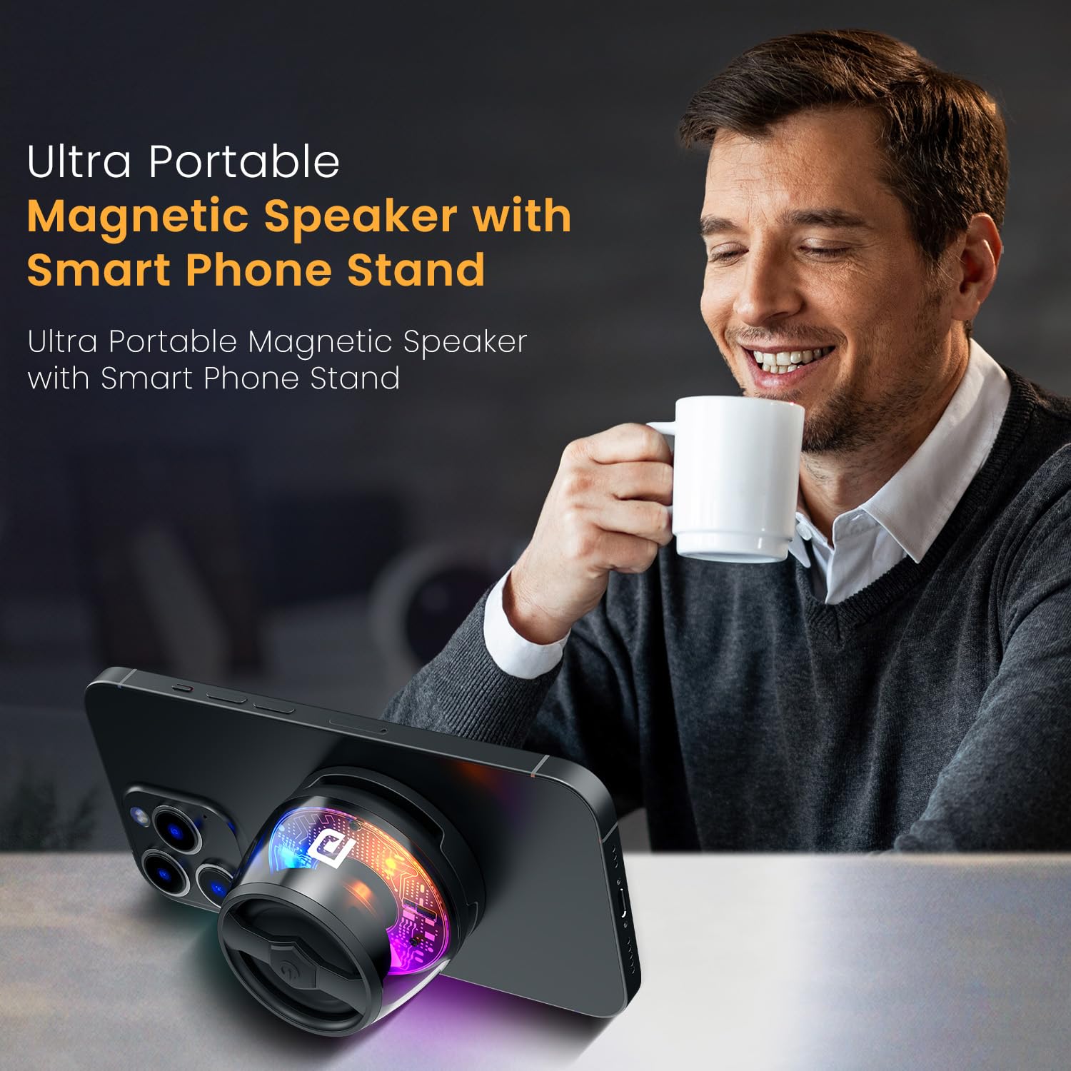 6W Magnetic Bluetooth Speaker with MagSafe