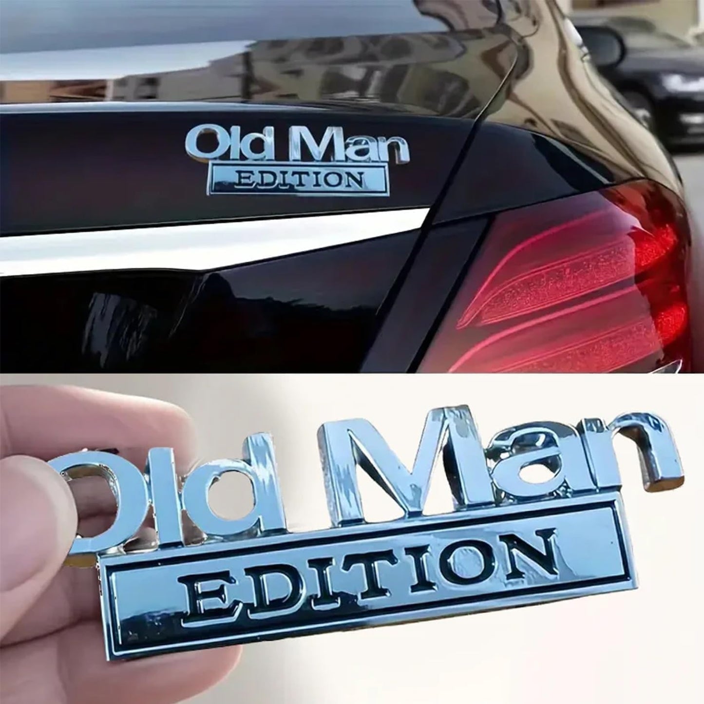 Premium Metal ''OLD MAN'' Car Badge