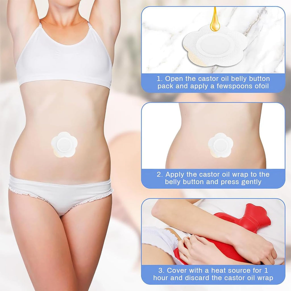 Self-Adhesive Castor Oil Wrap Patches