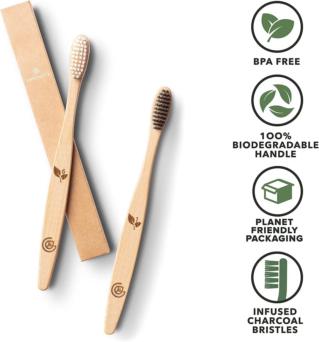 Bamboo Toothbrush For Sensitive Teeth | Extra Soft bristles