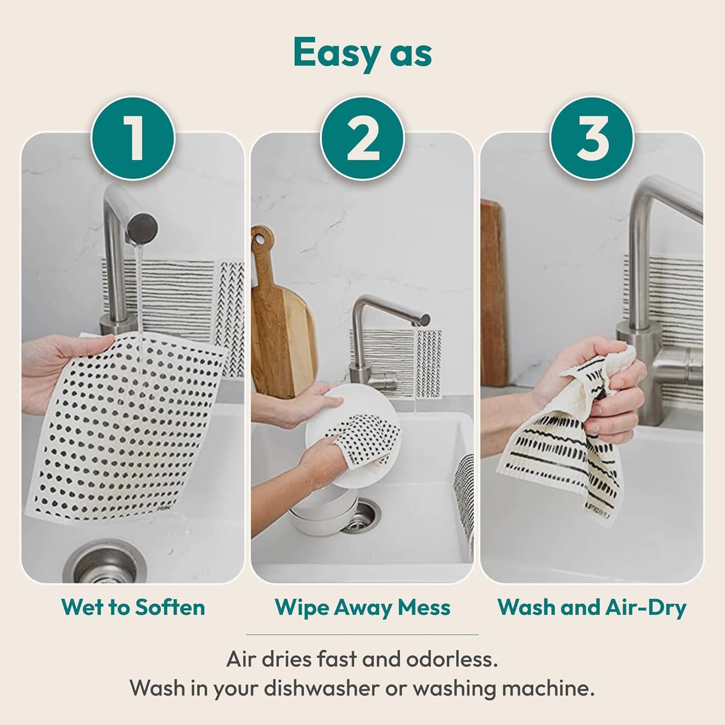 FEBU Swedish Dishcloths for Kitchen