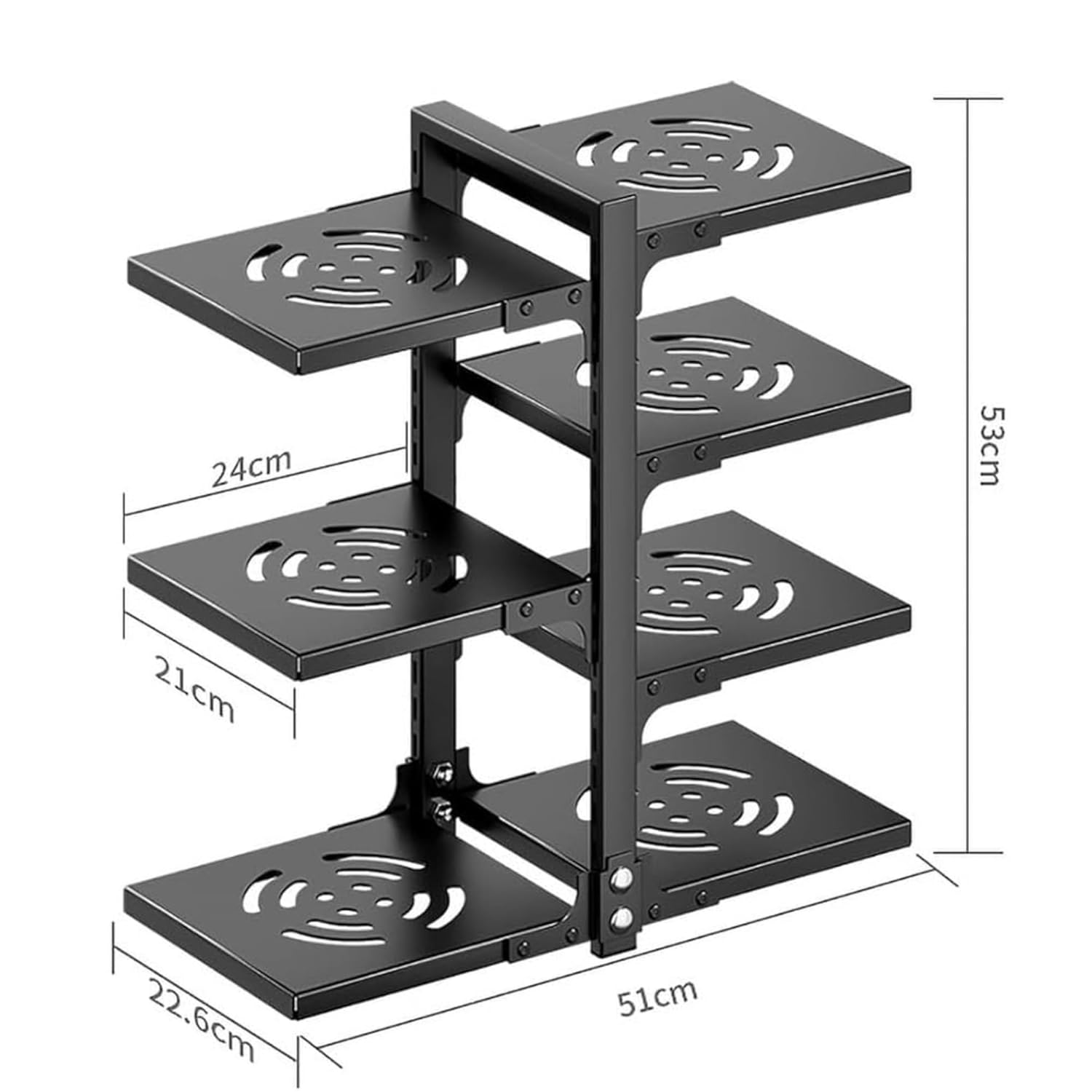 Kitchen Counter Pan Rack Organizer