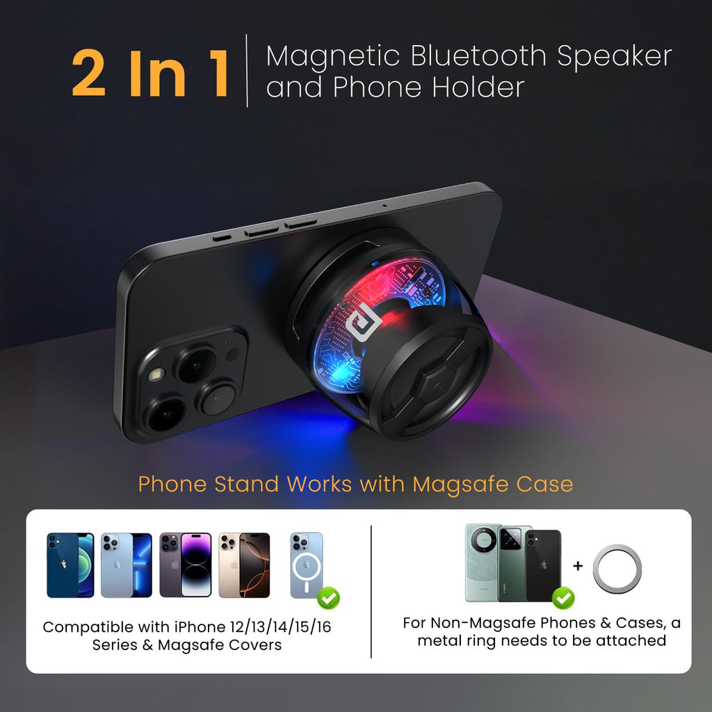 6W Magnetic Bluetooth Speaker with MagSafe