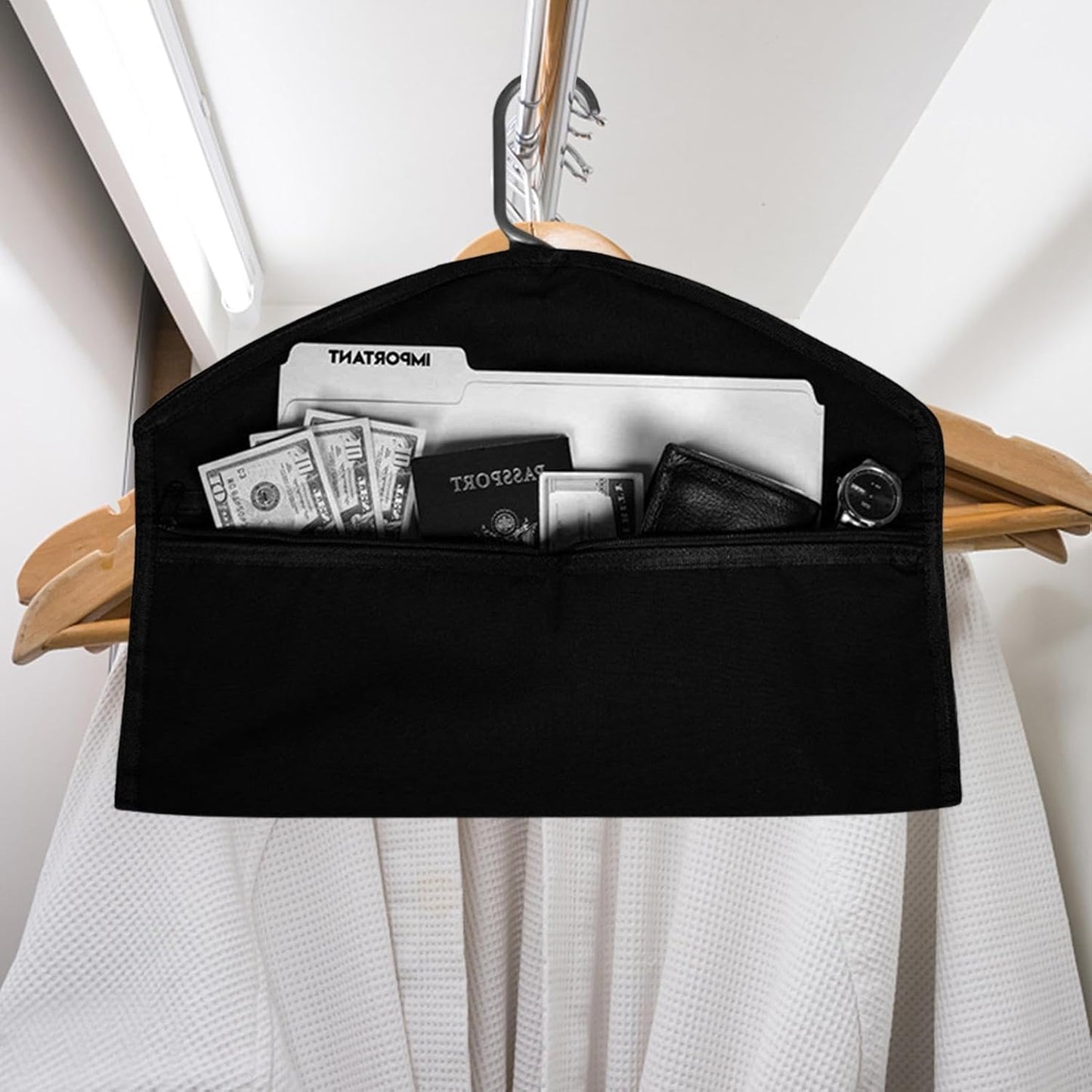 Hanger Document Holder Zipper Pouch