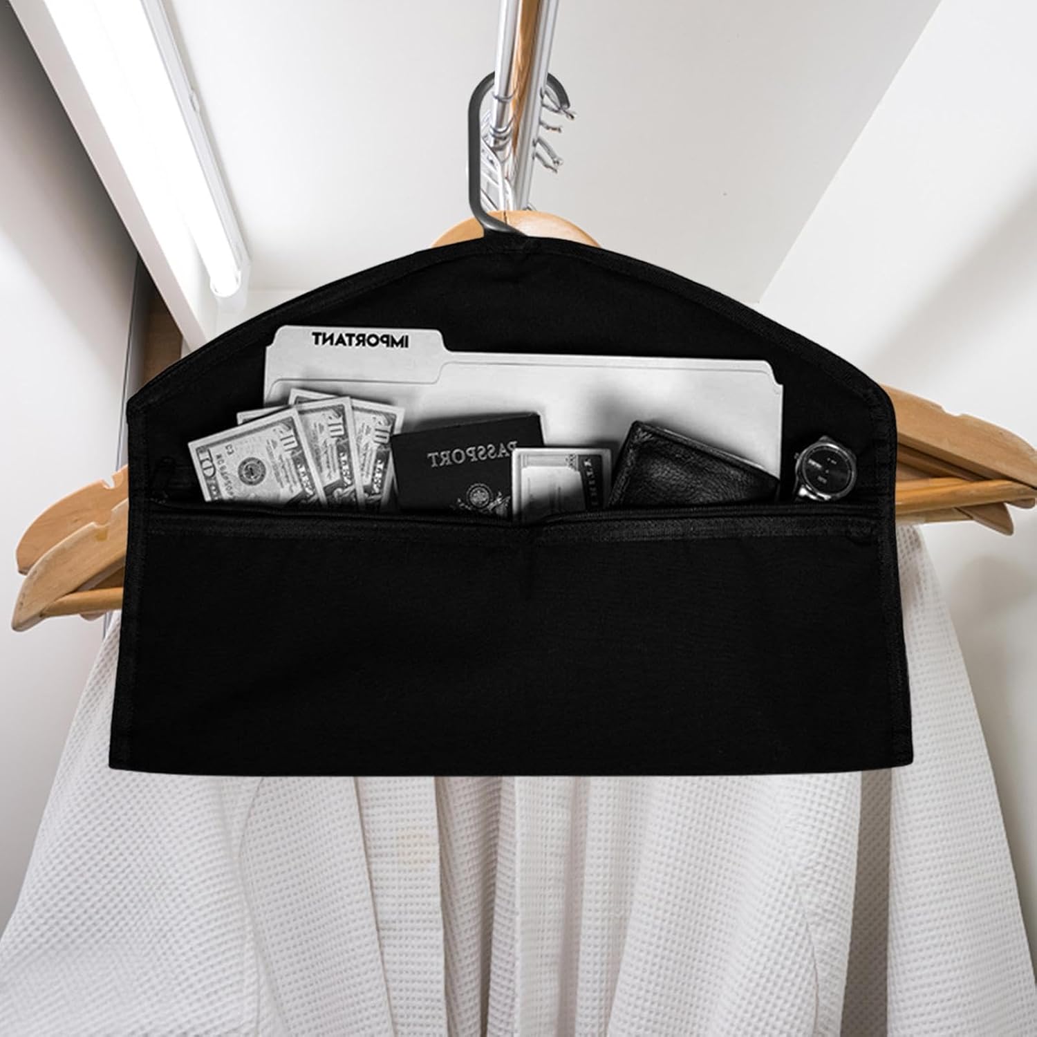 Hanger Document Holder Zipper Pouch