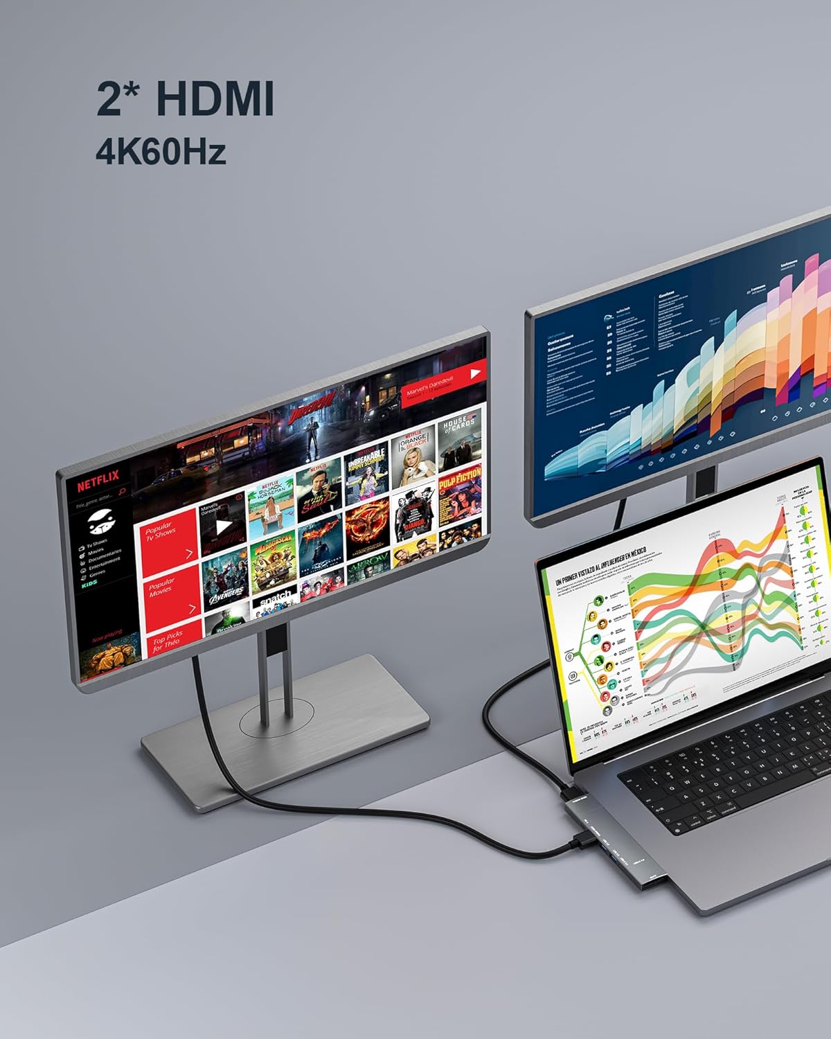 8 IN 1  USB C Hub for Laptop