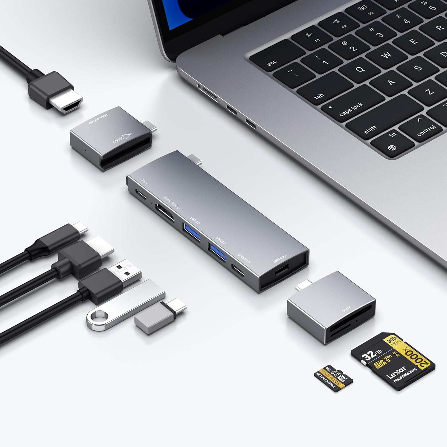 8 IN 1  USB C Hub for Laptop