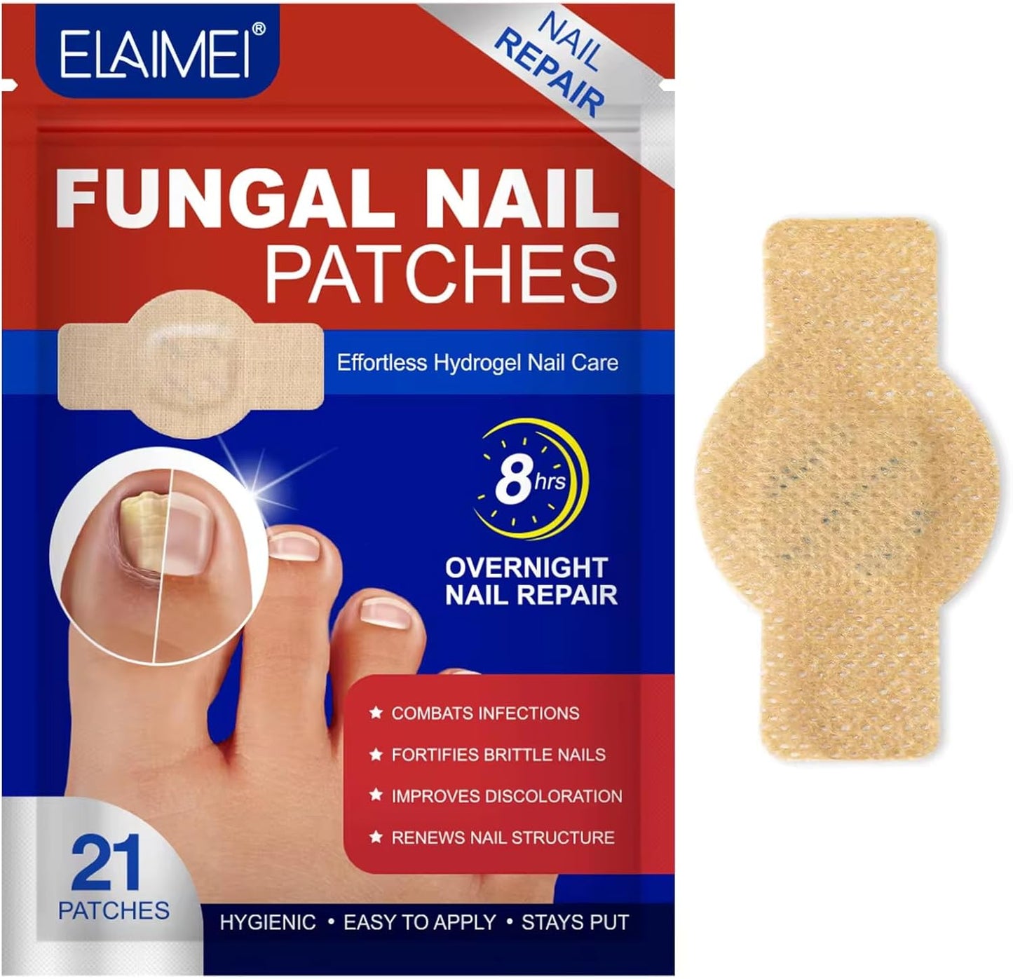 Nighttime Renewal Fungal Nail Treatment Patches