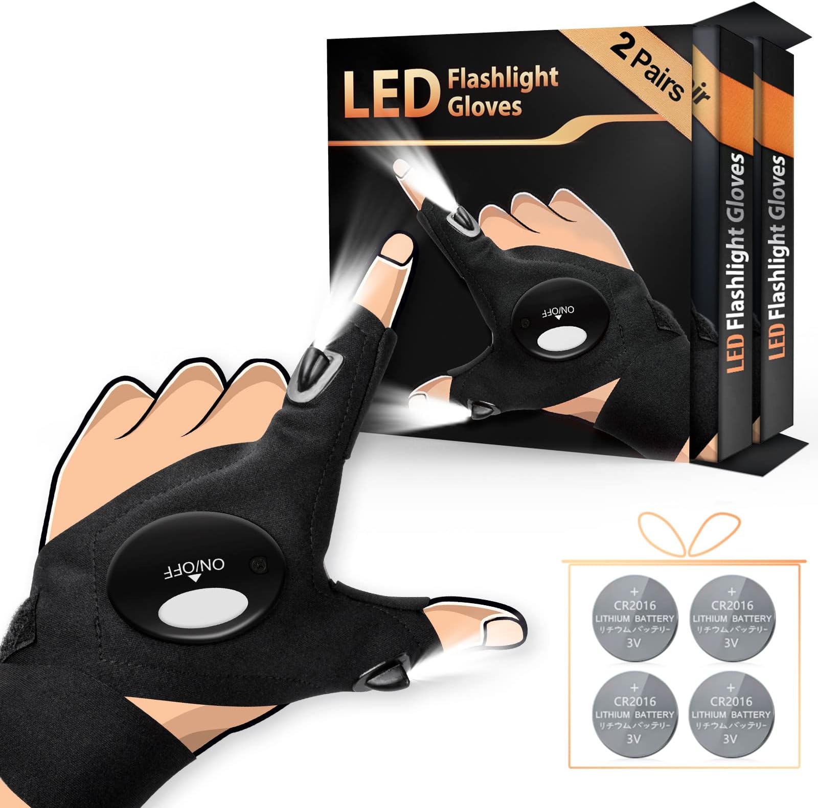 LED Flashlight Gloves