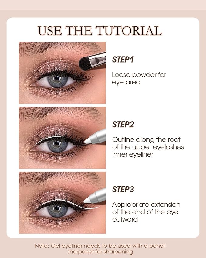 Waterline Gel Silver Eyeliner Pen Kajal