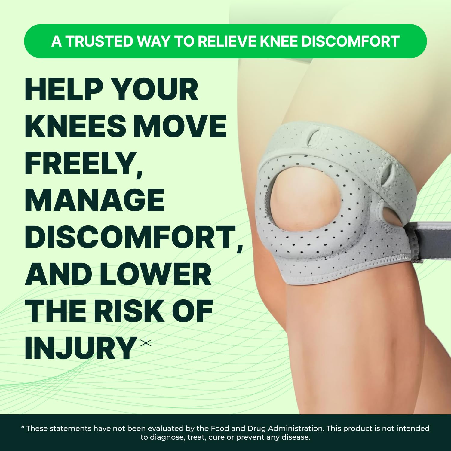 Wellnee Knee Brace with Silicone Padding