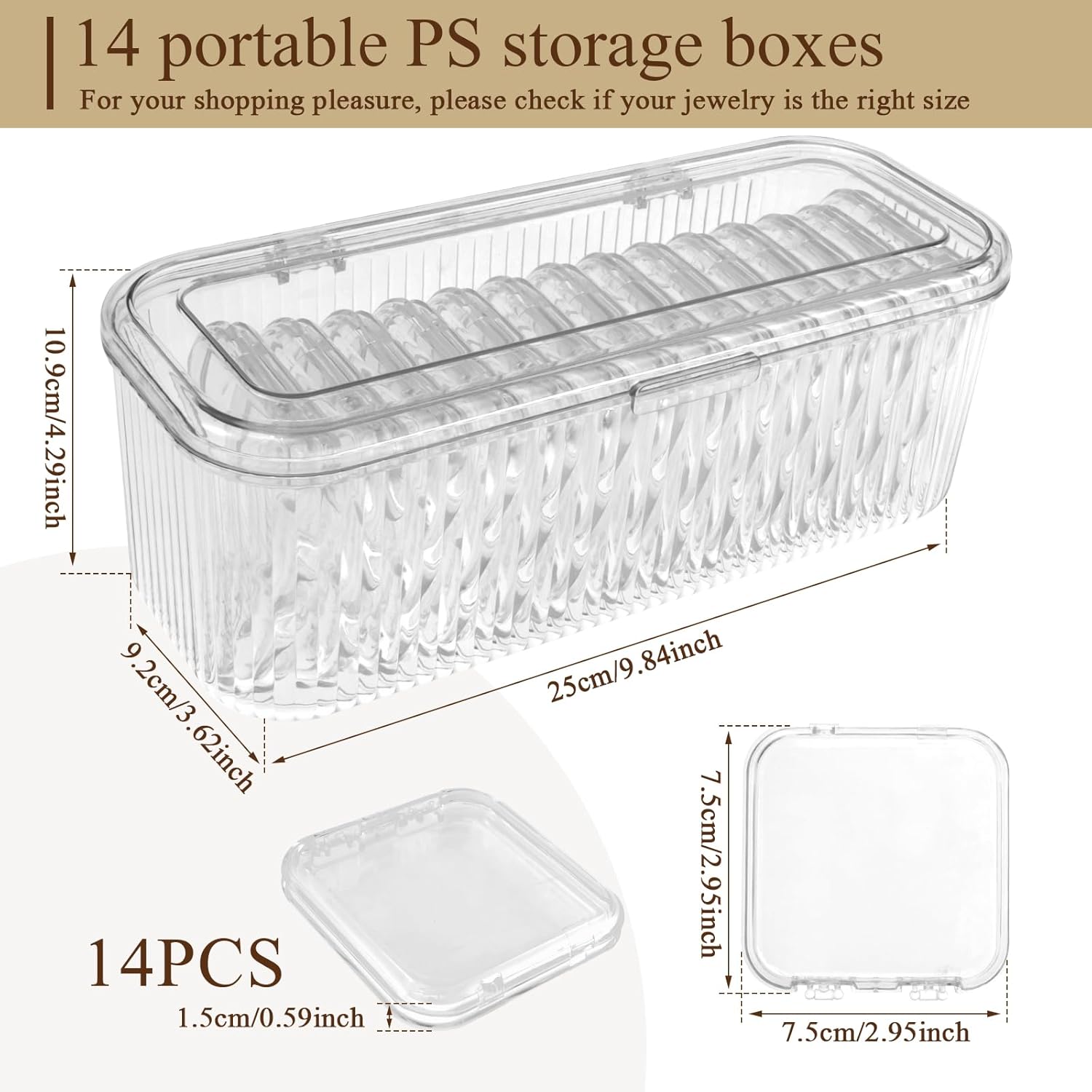 Transparent Jewelry Organizer Box