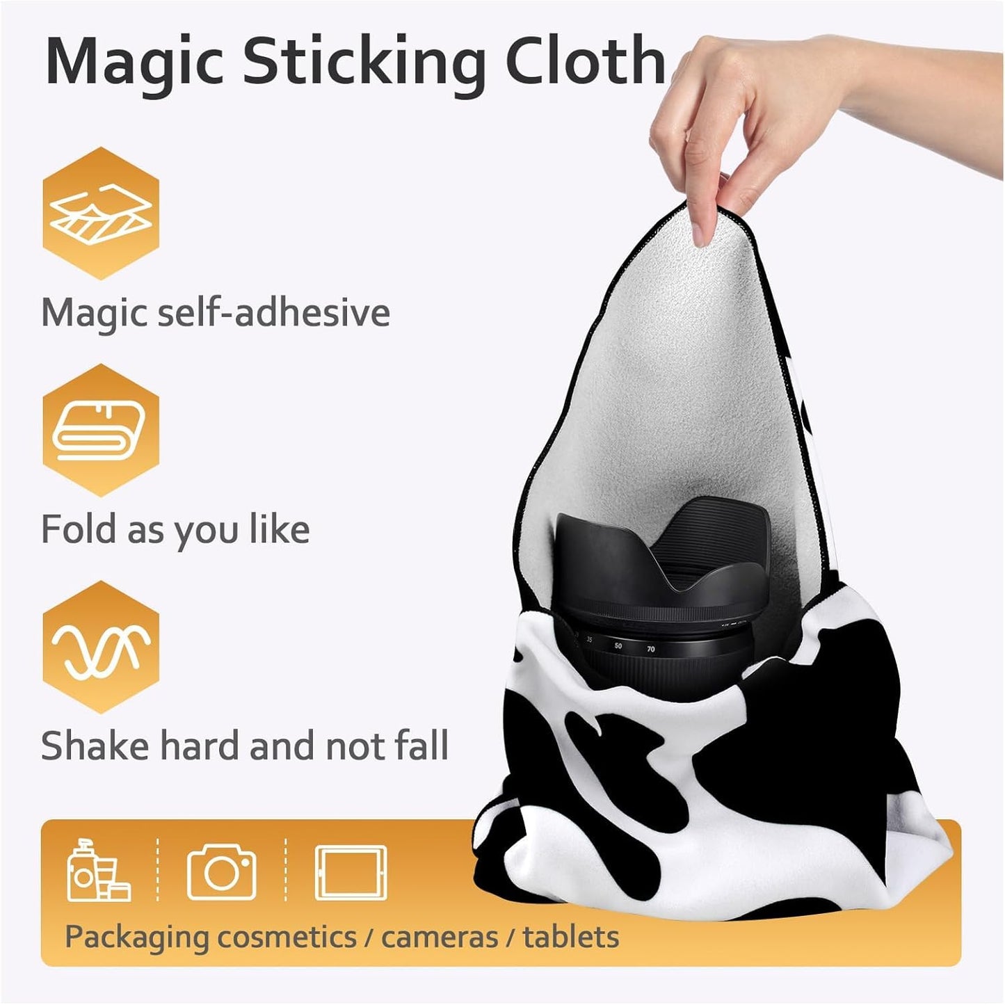 Magic Self-Adhesive Cosmetic Makeup Storage Bag