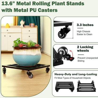 Moveable Wheel Plant Stand