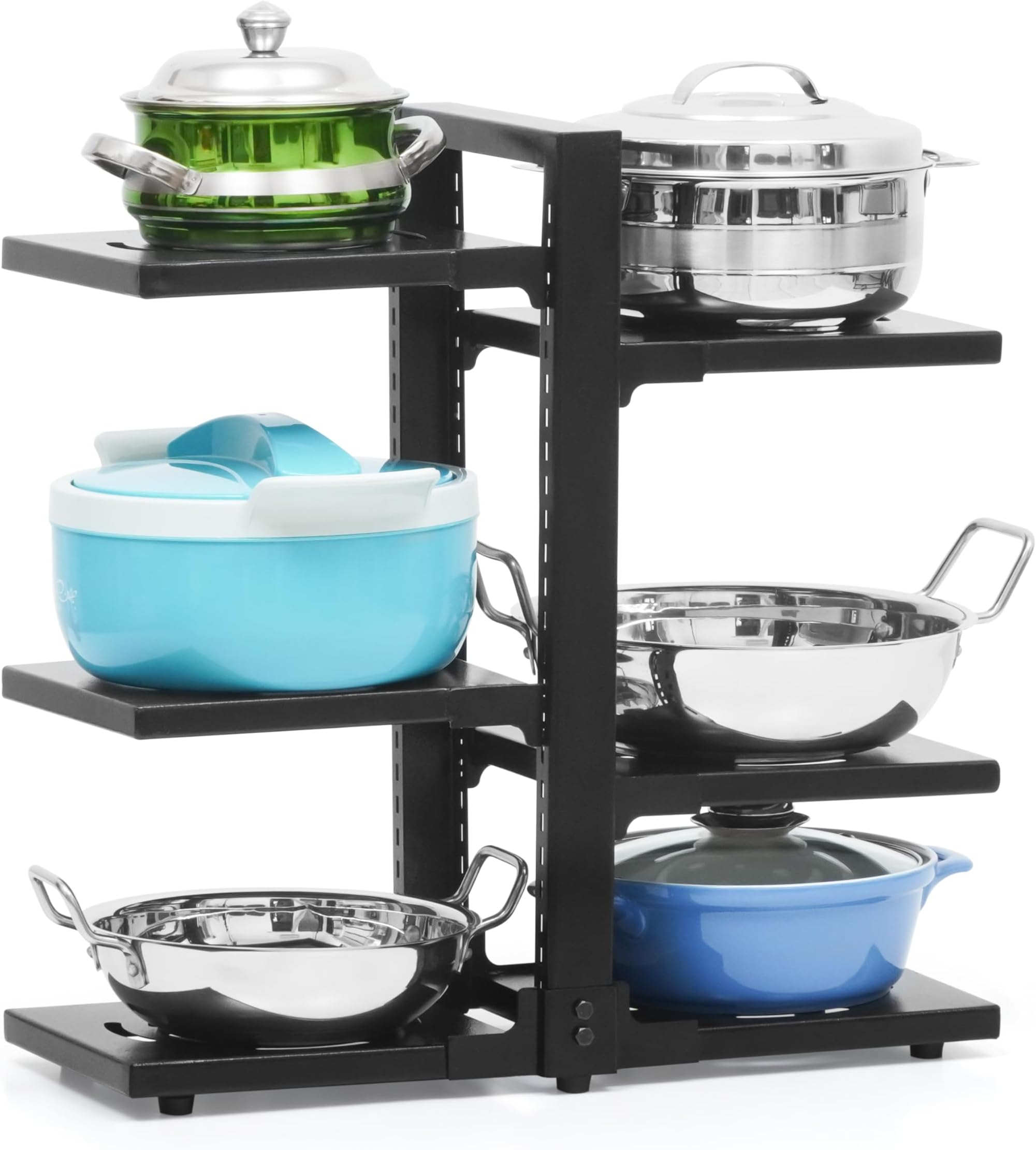 Kitchen Counter Pan Rack Organizer