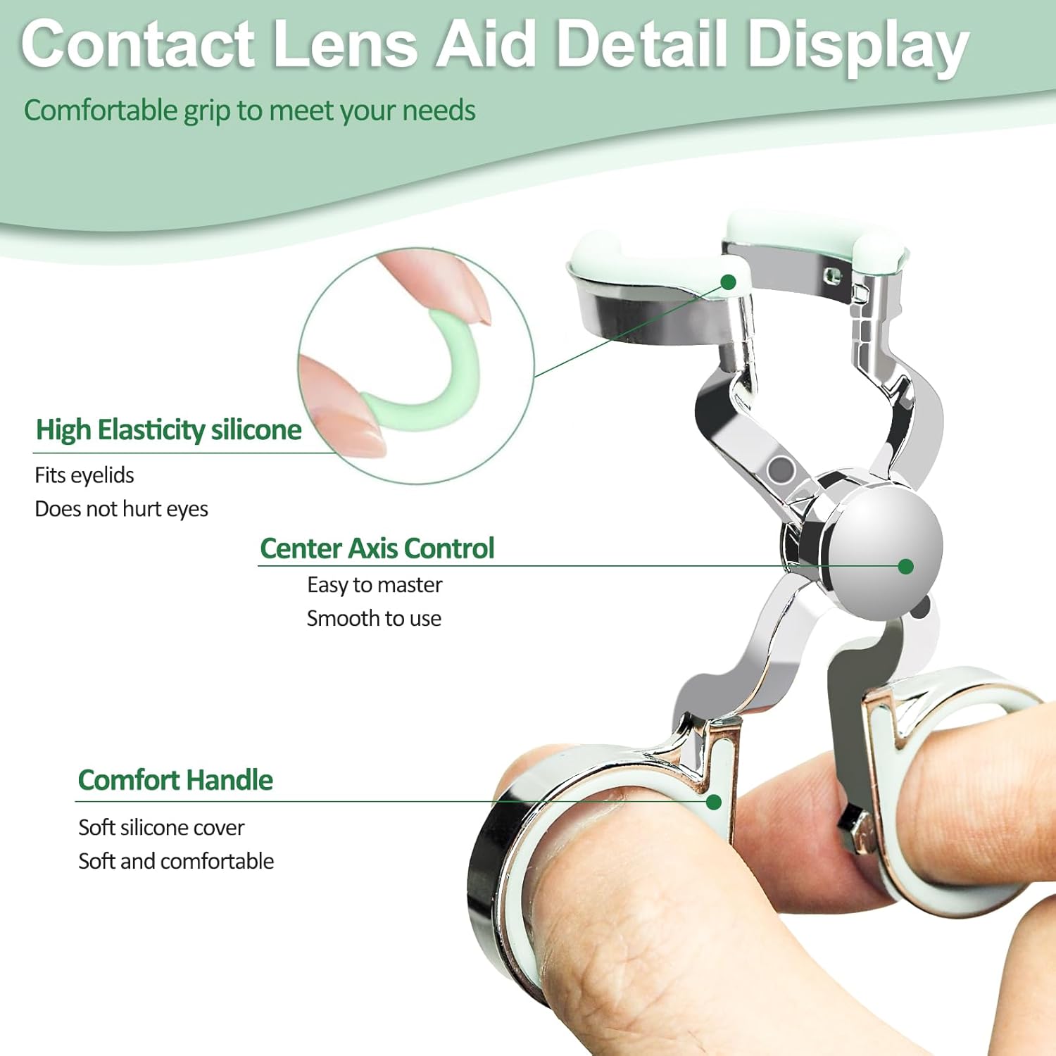 Women Eye Care Contact Lenses Applicator Tool