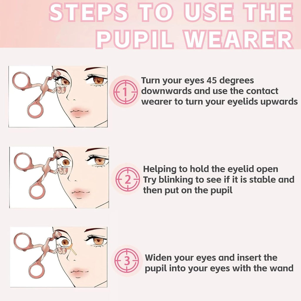 Women Eye Care Contact Lenses Applicator Tool