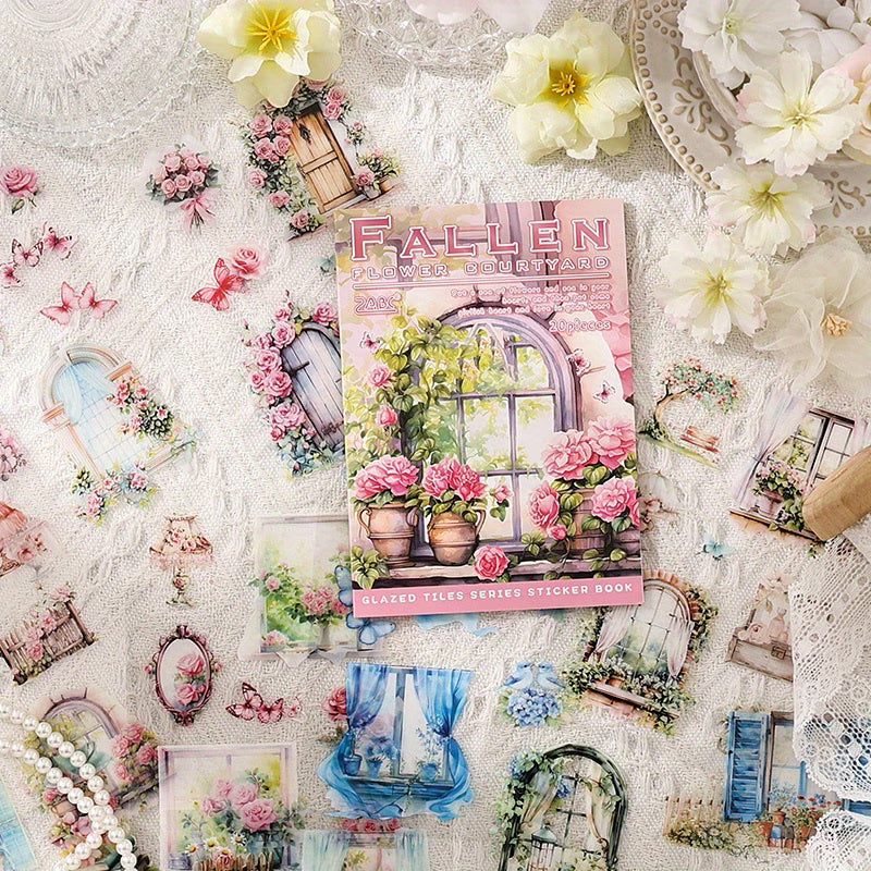 Glazed Tile House Series Sticker Book