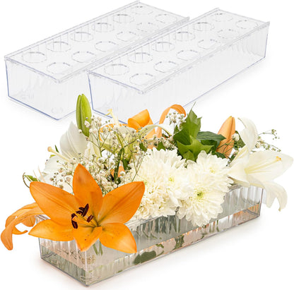 Acrylic Rectangular Floral Centerpiece