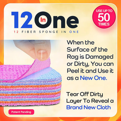 REUSABLE MAGICAL FIBER STAIN REMOVER SPONGES