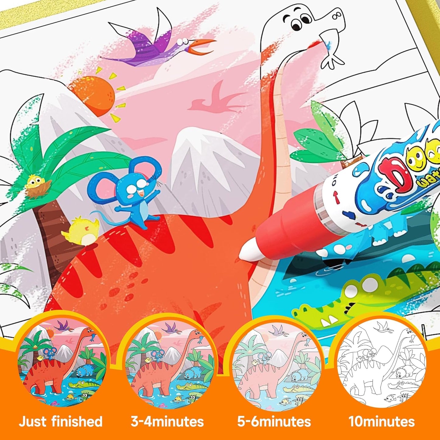 Reusable Water Painting Books for Kids