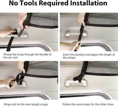 Double Layer Car Roof Storage Organizer