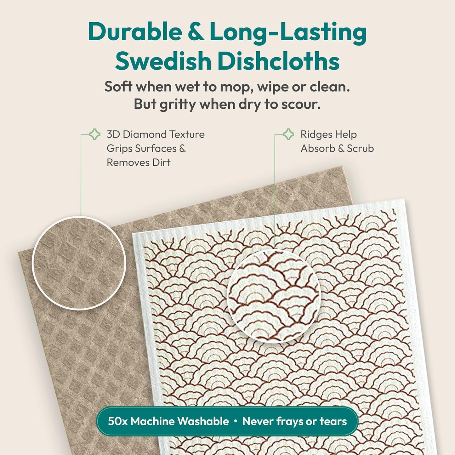 FEBU Swedish Dishcloths for Kitchen