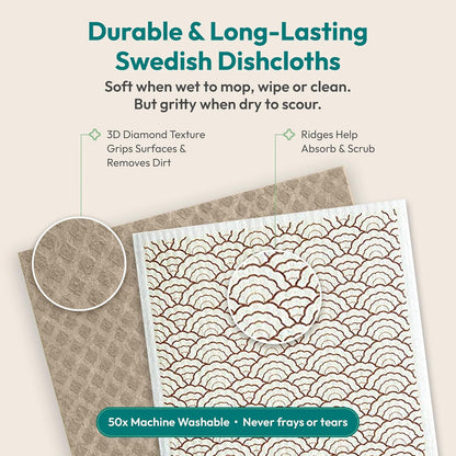 FEBU Swedish Dishcloths for Kitchen