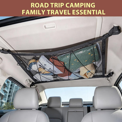 Double Layer Car Roof Storage Organizer