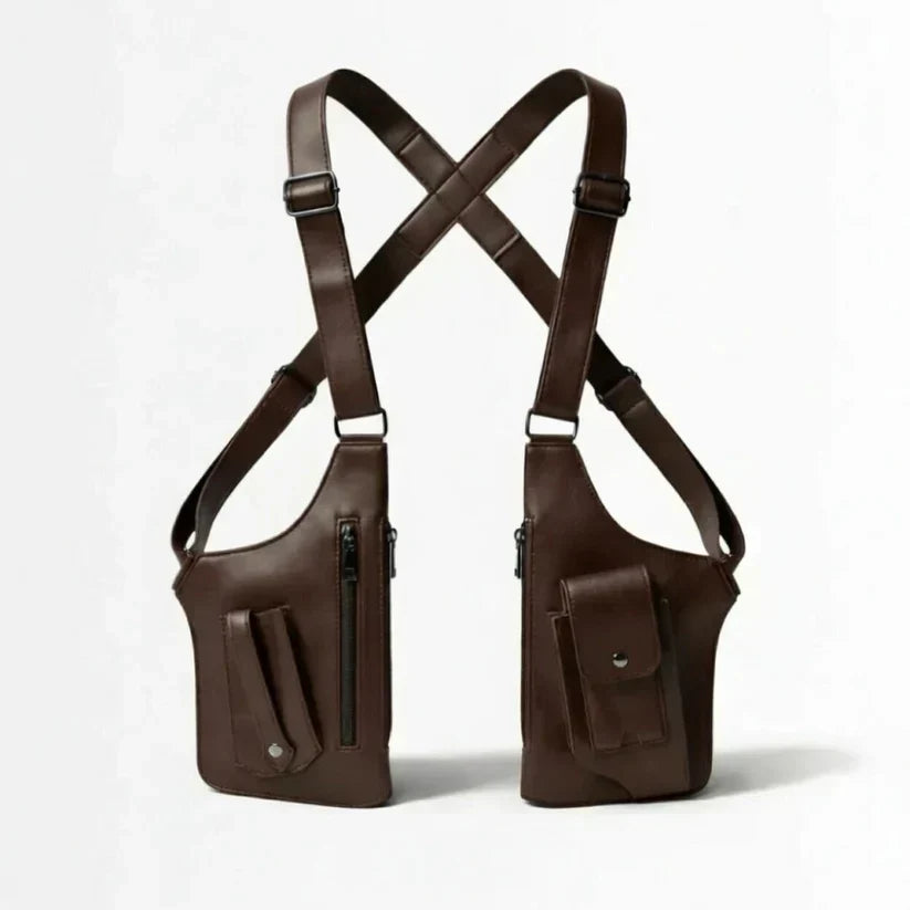 Adjustable Medieval Leather Harness Bag