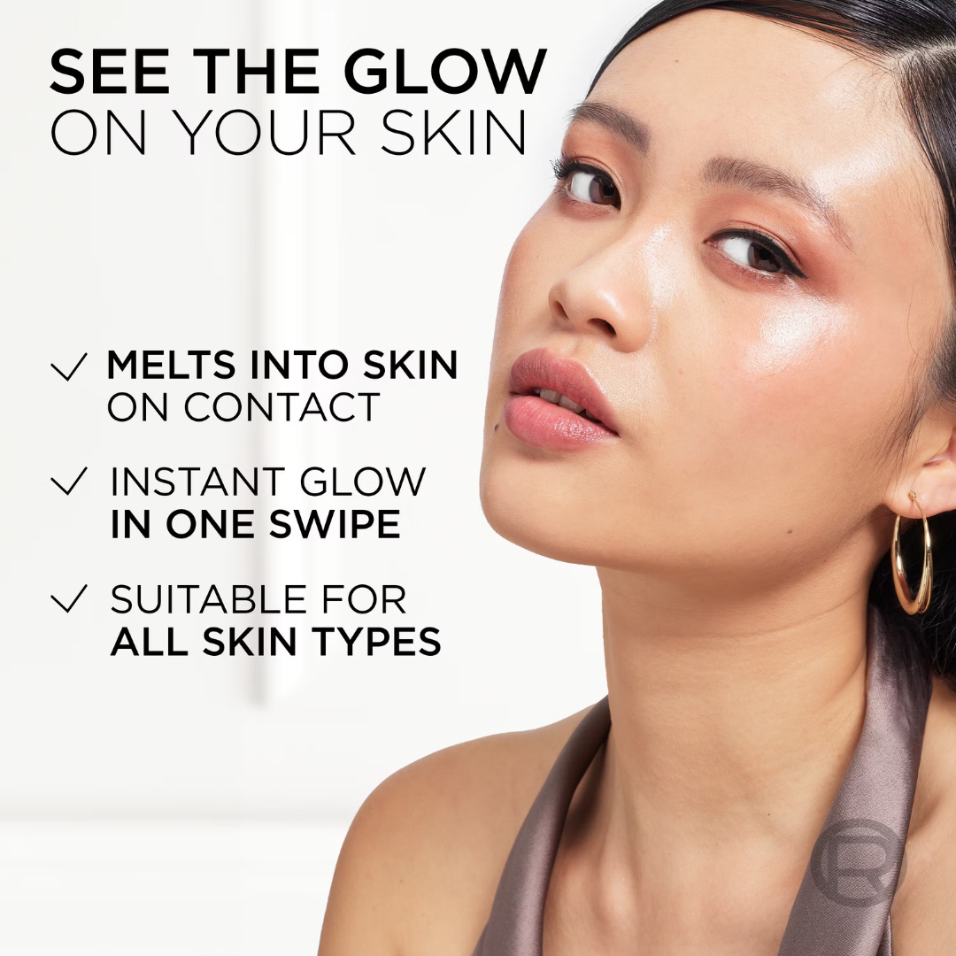 L'Oréal Lumi Le Glass Highlighter Stick | Dual-Finish Glass & Satin Glow | For Face & Body