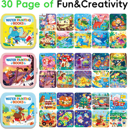 Reusable Water Painting Books for Kids