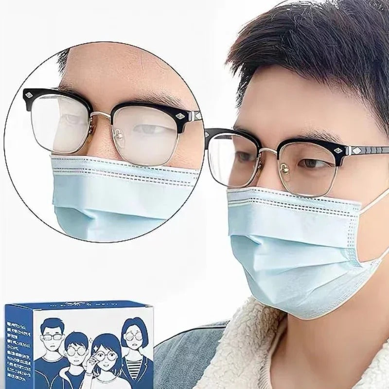 20 PCS Glasses Cleaner Wet Wipe Disposable Anti Fog