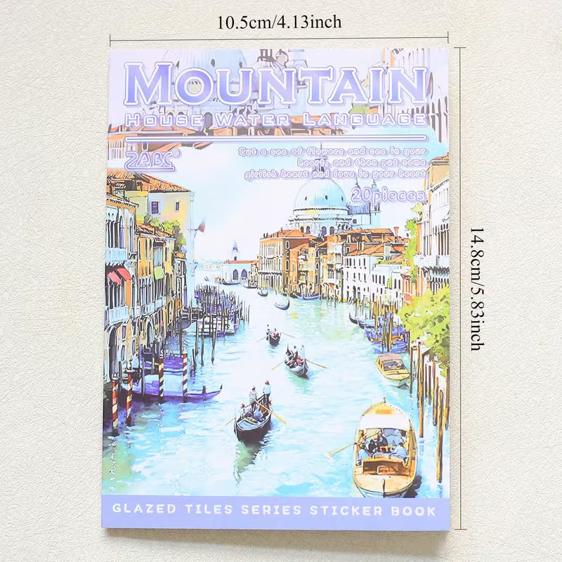 Glazed Tile House Series Sticker Book