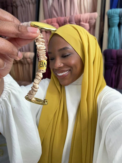 Stretchy Hijab with Double Pin