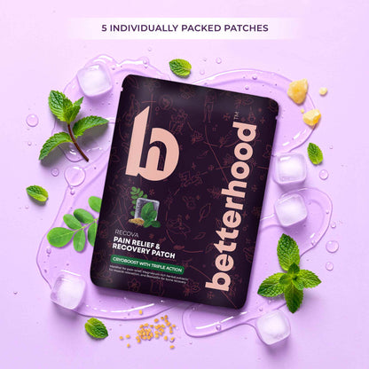 Cryogel Relief & Recovery Patches for Aches - Menthol, Boswelia & Magnesium Blend - 5pc