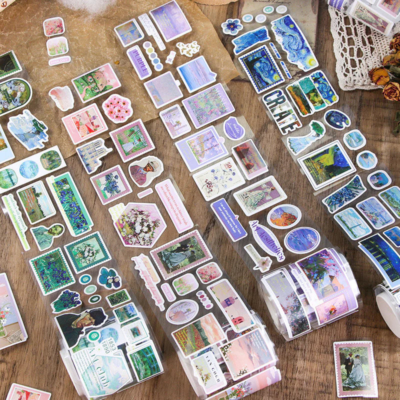 Vintage Deco Sticker Tape Roll